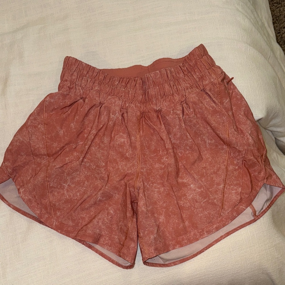Women’s Lulu lemon  orange/rust shorts